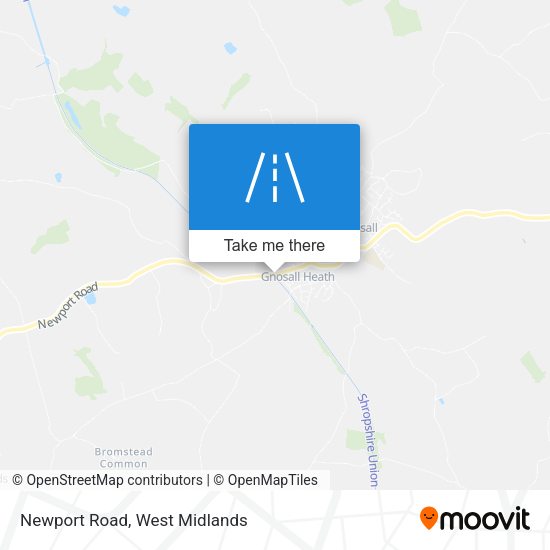 Newport Road map