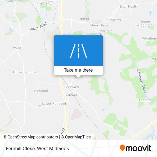 Fernhill Close map