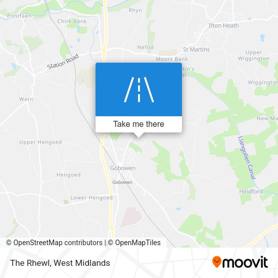 The Rhewl map