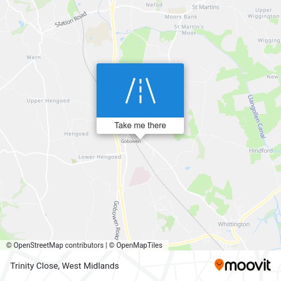 Trinity Close map