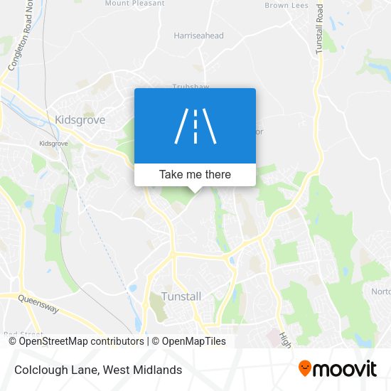 Colclough Lane map