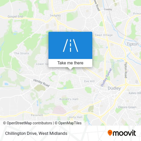 Chillington Drive map