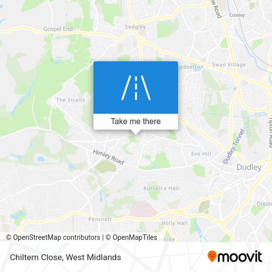 Chiltern Close map