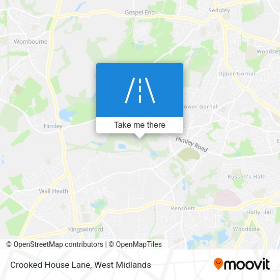 Crooked House Lane map