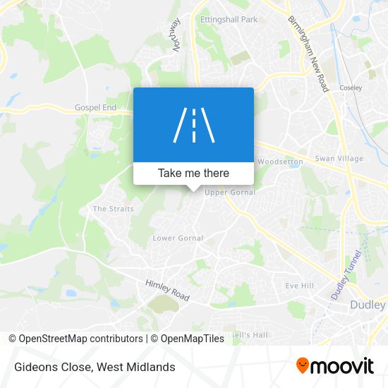 Gideons Close map