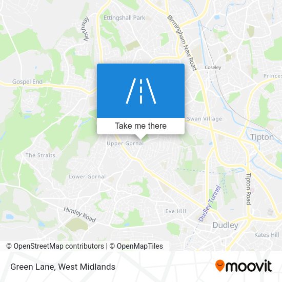 Green Lane map