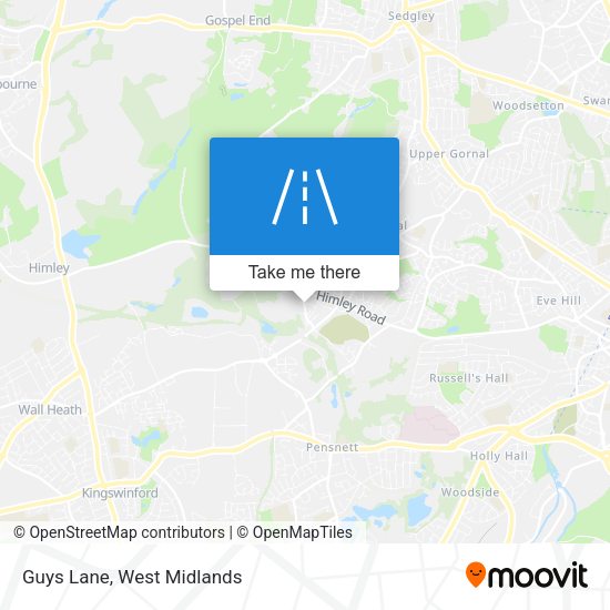 Guys Lane map