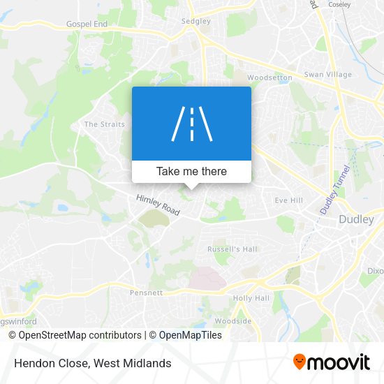 Hendon Close map