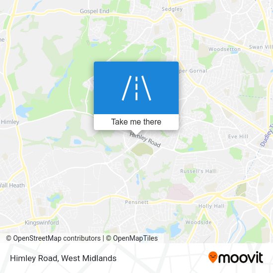 Himley Road map