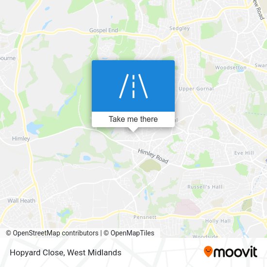 Hopyard Close map