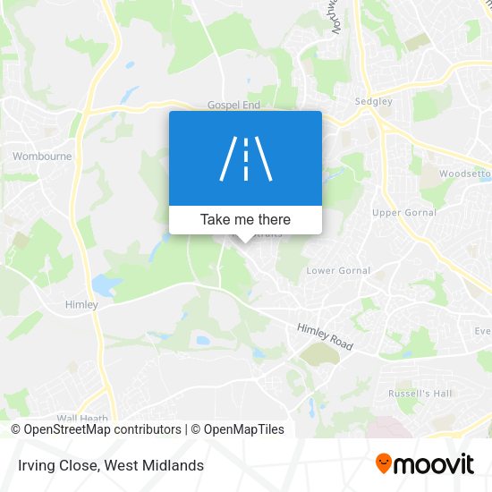 Irving Close map