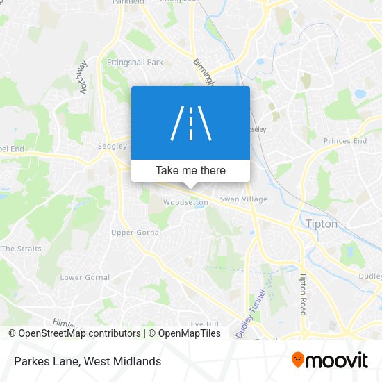 Parkes Lane map