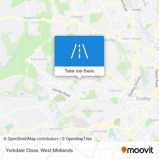 Yorkdale Close map