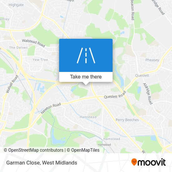 Garman Close map