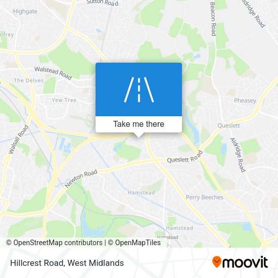 Hillcrest Road map