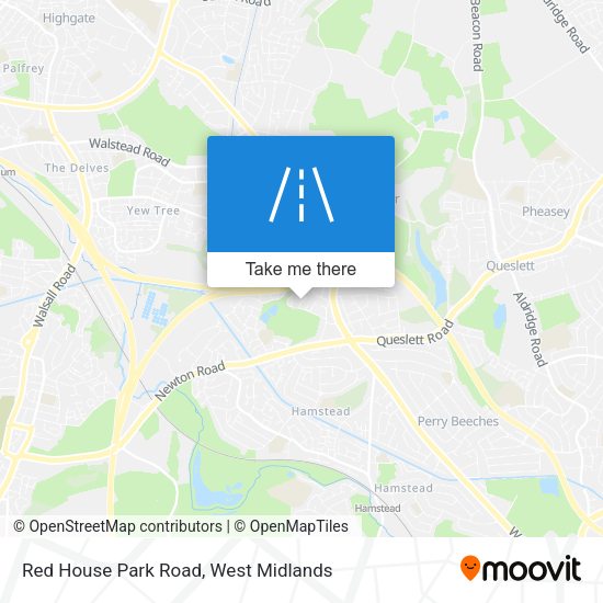Red House Park Road map