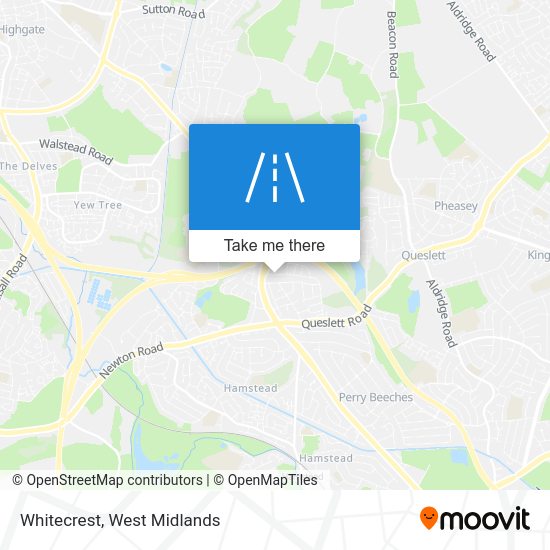 How to get to Whitecrest in Great Barr With Yew Tree by Bus, Train or