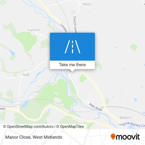 Manor Close map
