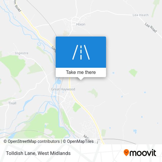 Tolldish Lane map