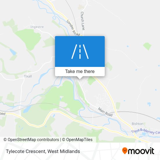 Tylecote Crescent map