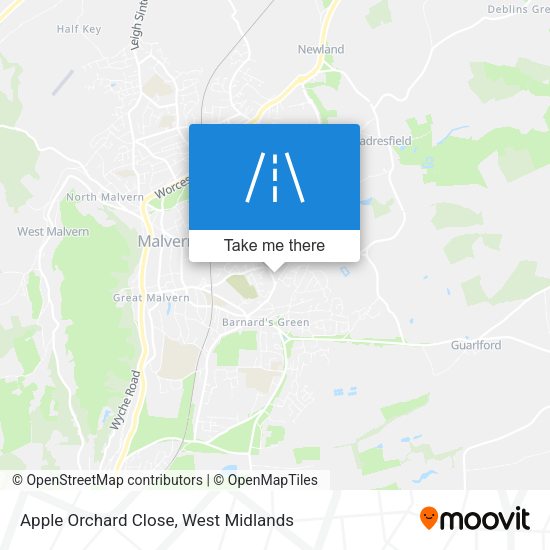 Apple Orchard Close map