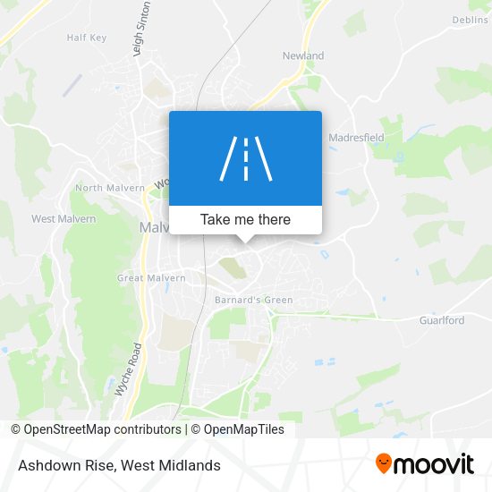 Ashdown Rise map