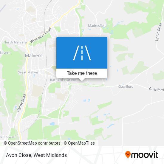 Avon Close map