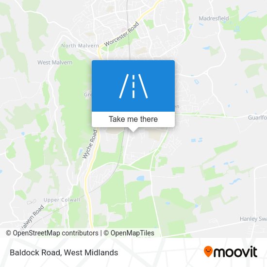 Baldock Road map