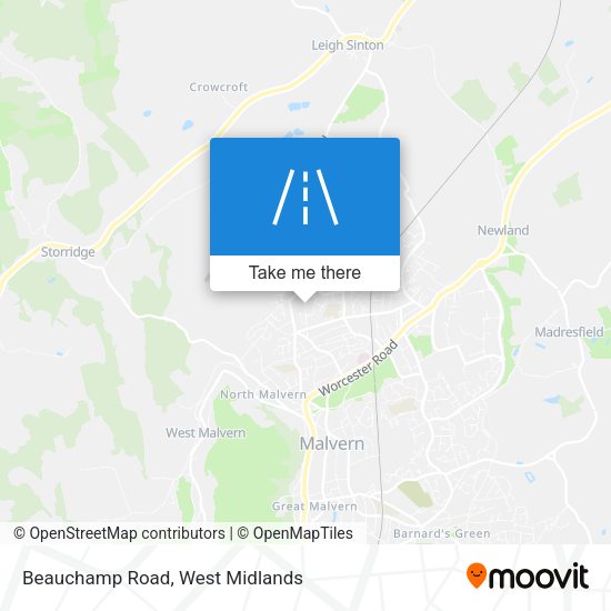 Beauchamp Road map