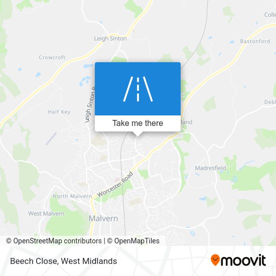 Beech Close map