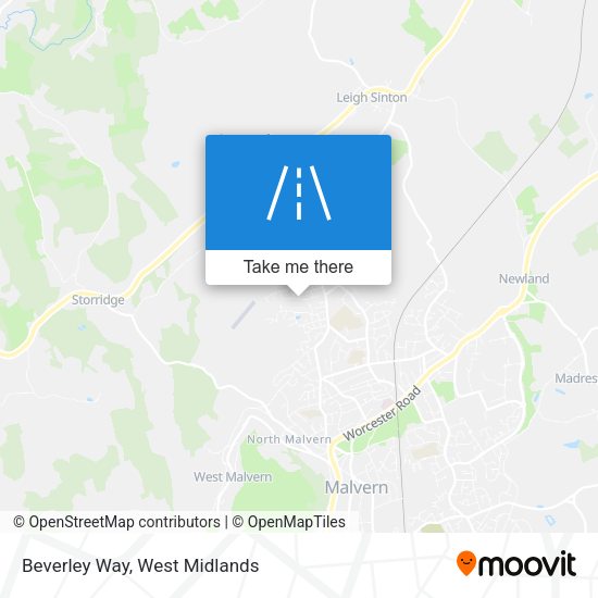 Beverley Way map