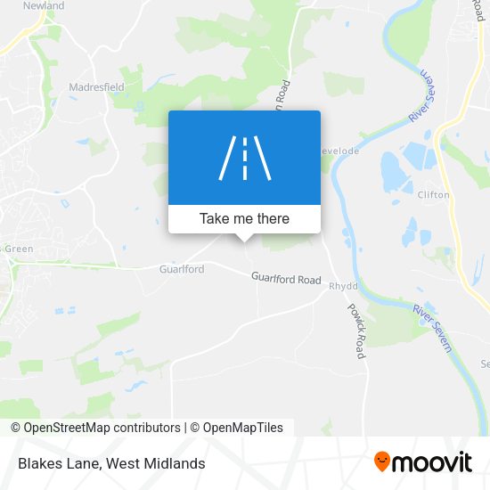 Blakes Lane map