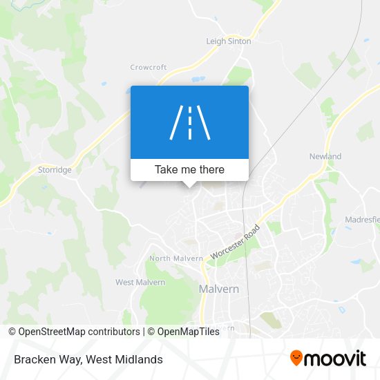 Bracken Way map