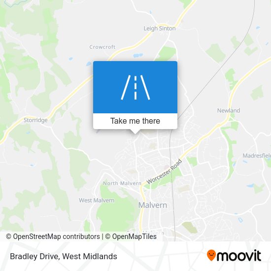 Bradley Drive map