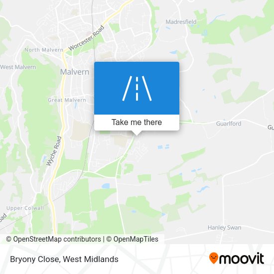 Bryony Close map
