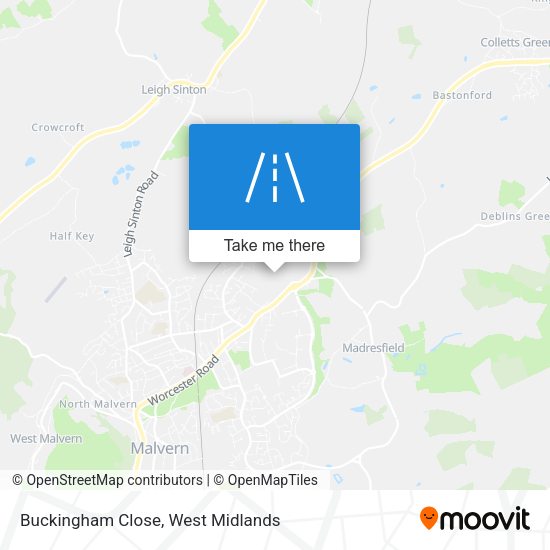 Buckingham Close map
