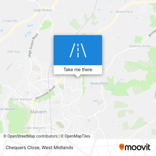 Chequers Close map