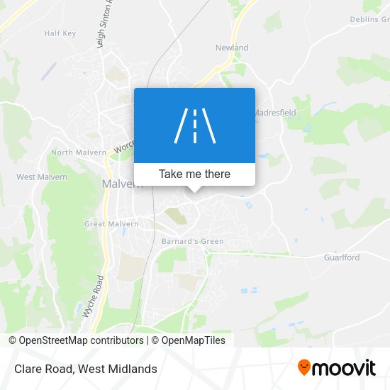 Clare Road map