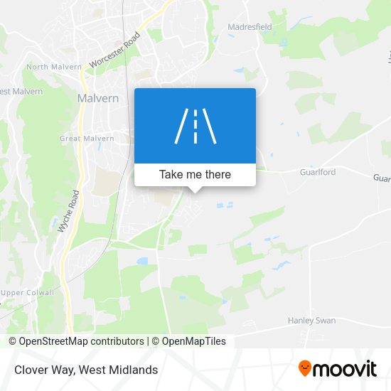 Clover Way map