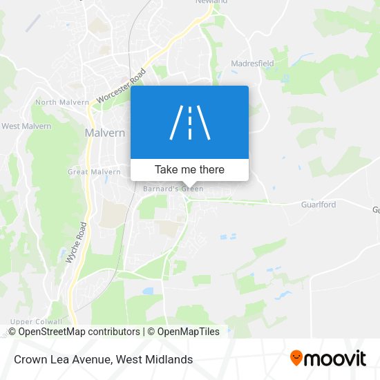 Crown Lea Avenue map