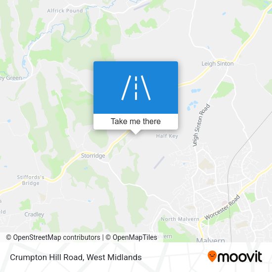 Crumpton Hill Road map