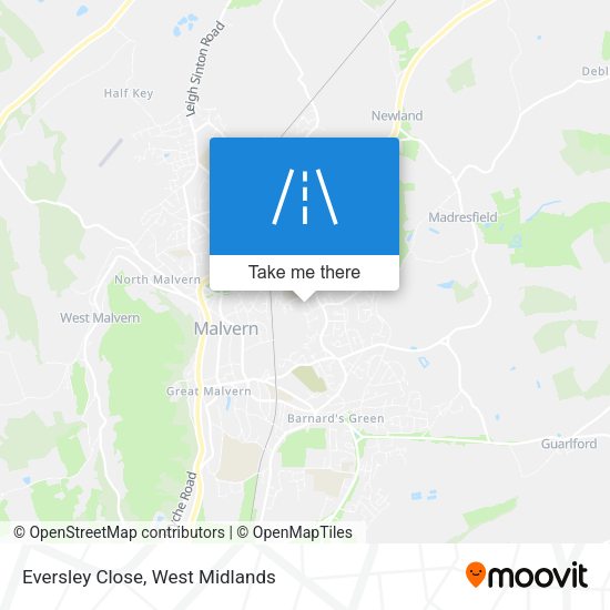 Eversley Close map
