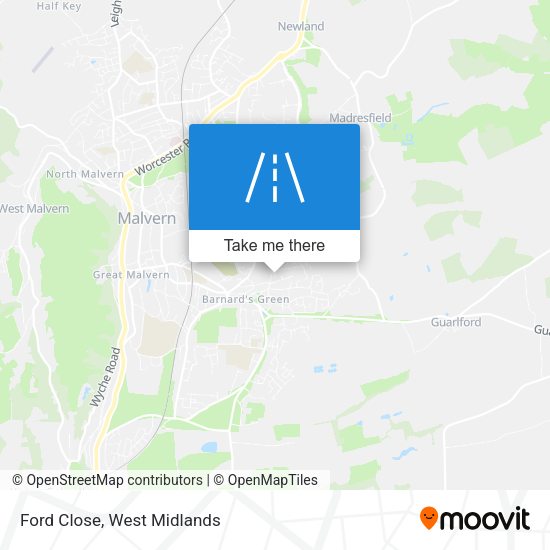 Ford Close map