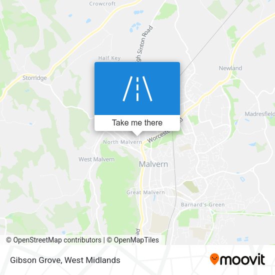 Gibson Grove map