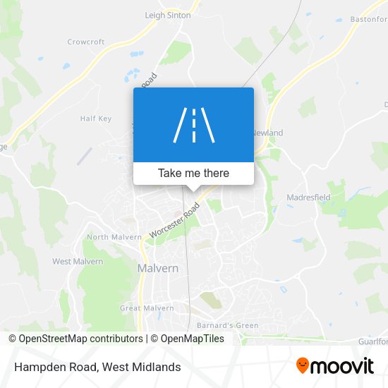 Hampden Road map