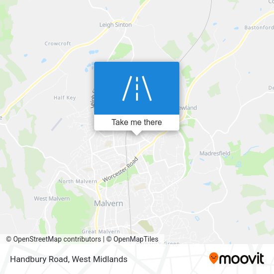 Handbury Road map