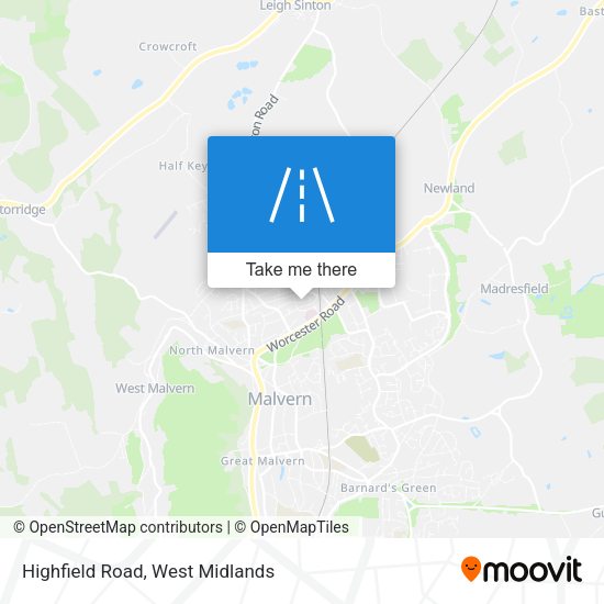 Highfield Road map