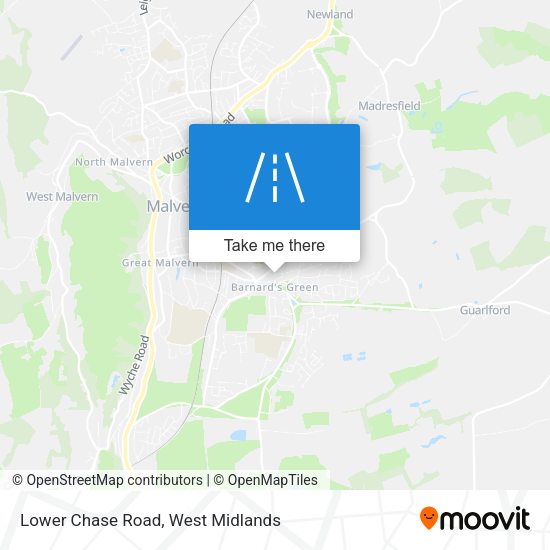 Lower Chase Road map