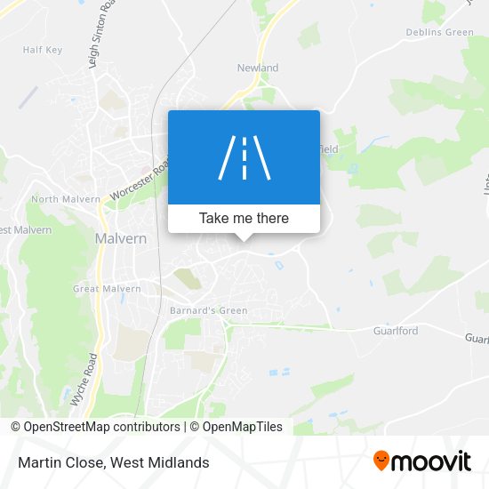Martin Close map