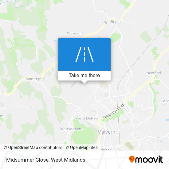 Midsummer Close map